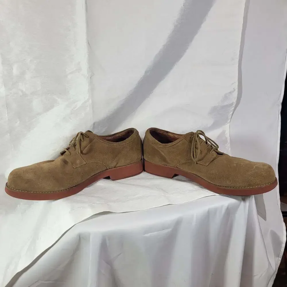 G.H. Bass & Co. Elwyn Suede Leather Lace-Up Oxford Shoes, size 14